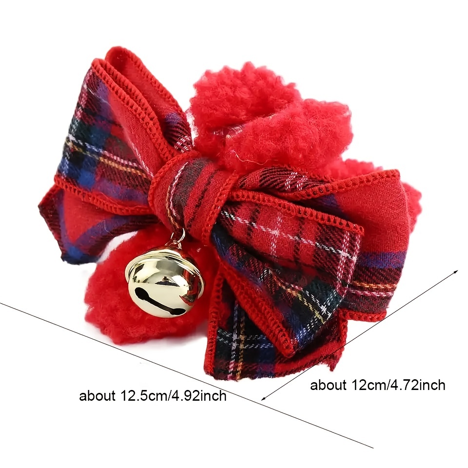 Jingle Bells Large Red Bow Headband