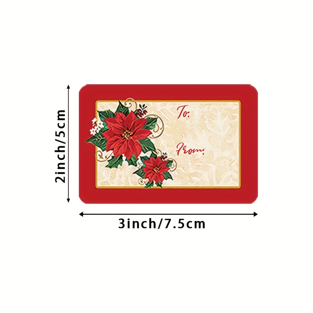 Sticker Décoration De Noël Série De Cadeaux Étiquette Autocollante  250/rouleau 5*7.5cm - Temu Belgium