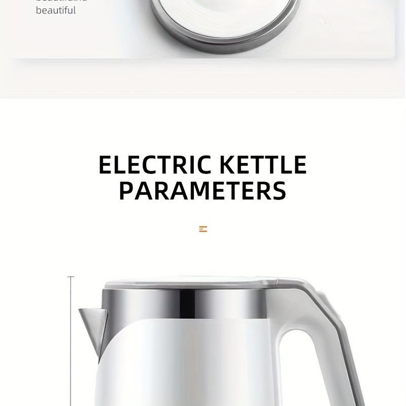 Portable Electric Kettle - Household Double-insulated Kettle With Thickened  Food-grade Stainless Steel - Temu