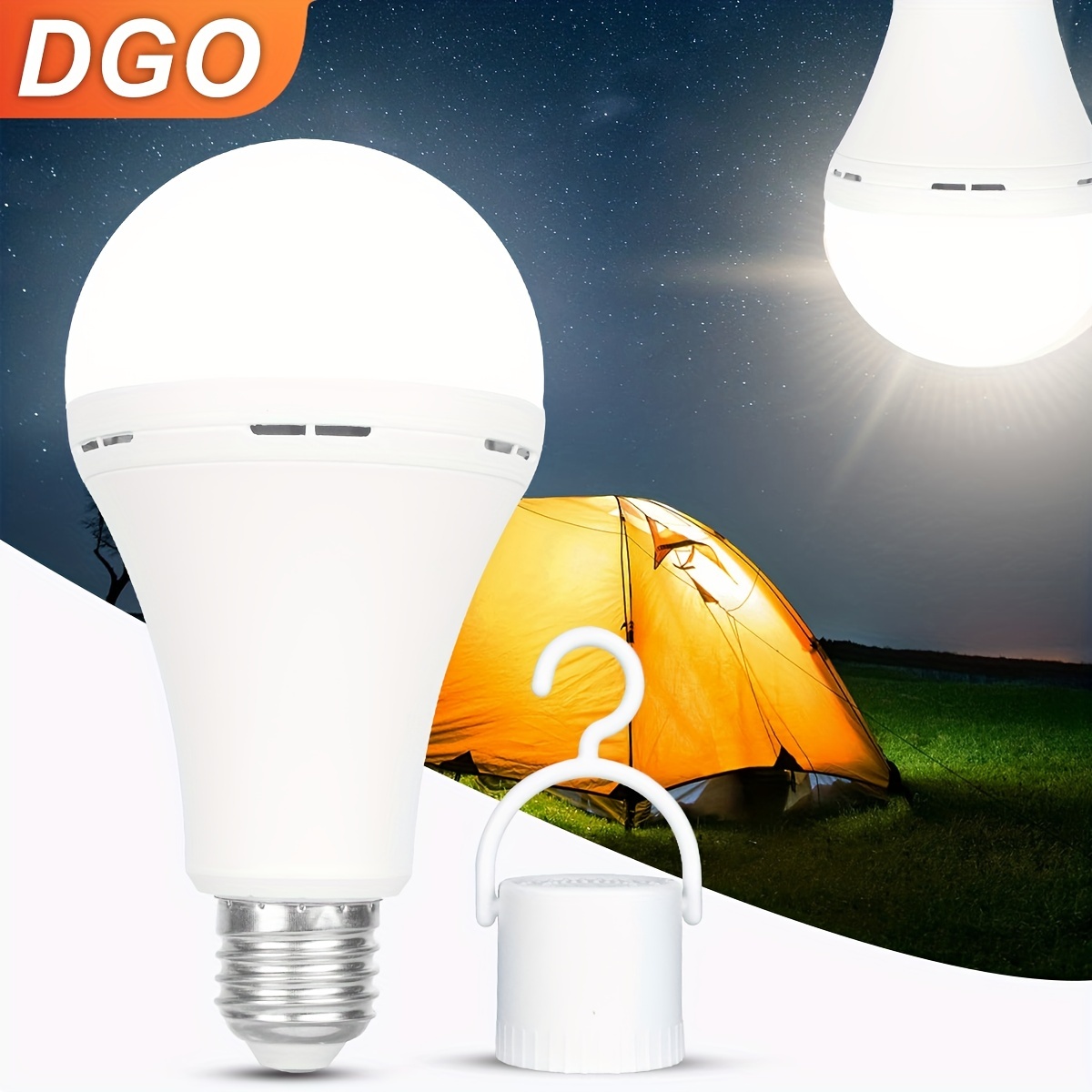 Hurricane Supplies Emergency Rechargeable Camping LED Light Bulbs