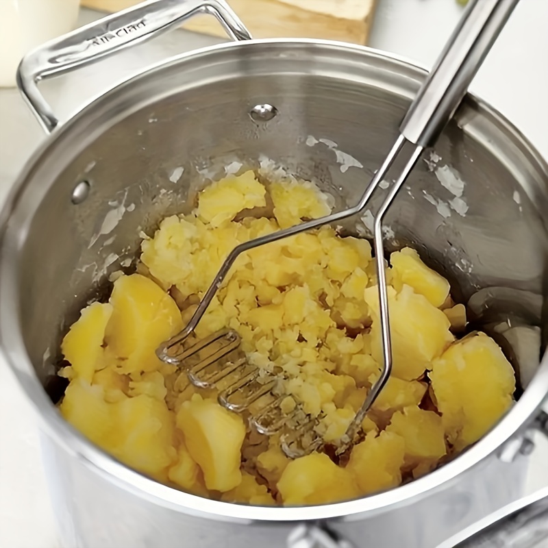 Pilons de pommes de terre en acier inoxydable Boue à l'ail Outil