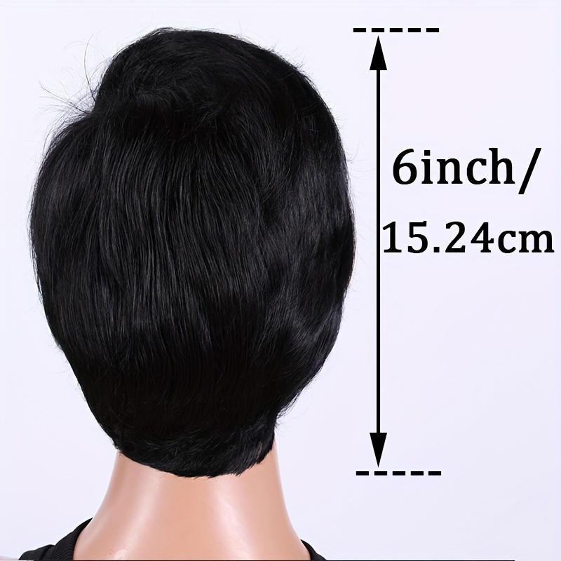 Short Bob Wig With Bangs Pixie Layered Wavy Wig