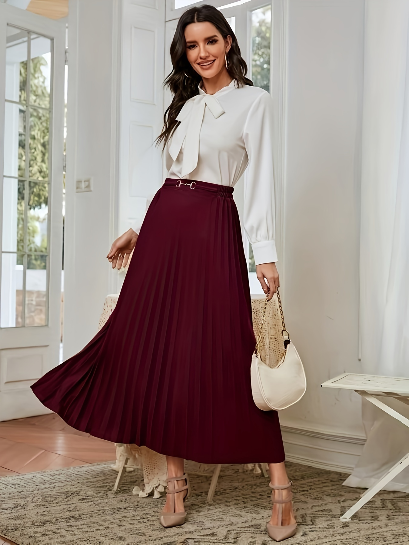 Ankle length outlet skirt