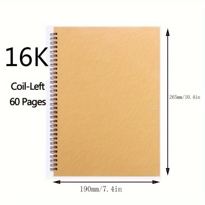 A4/8k/16k Beginners Sketchbook For Drawing Notebook Coloring Books  Aesthetic Watercolor Paper Notepad For Markers Diy Creative Practice  Drawing Art School Student Supplies - Arts, Crafts & Sewing - Temu