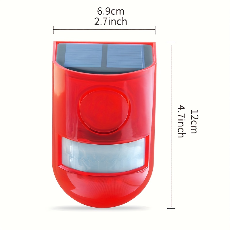 1pc Alarma Exterior Solar Sensor Movimiento Luces Alarma - Temu Chile