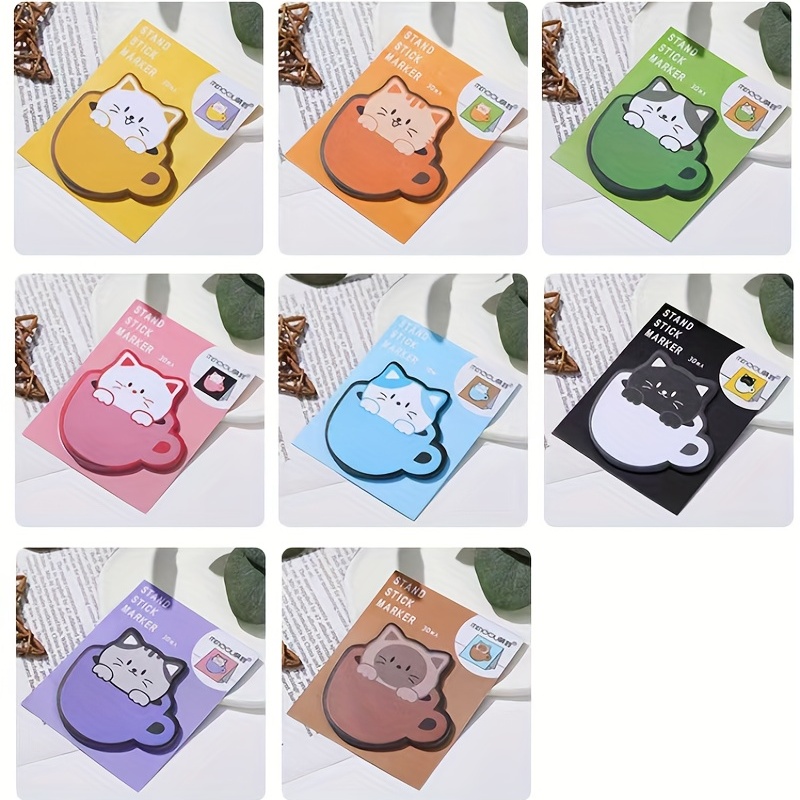 Cartoon Animal Sticky Note Cute Self stick Memo Pads - Temu