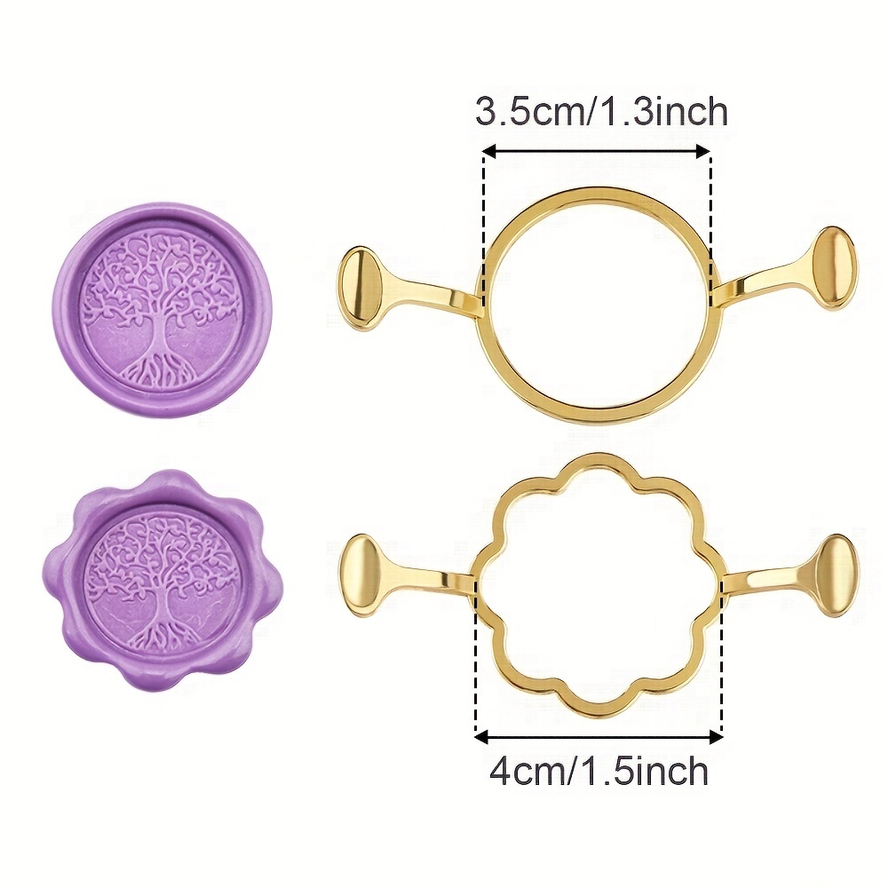 Metal Lacquer Wax Seal Molds Stamp seal mold Round beautifulXPA shape X4E6