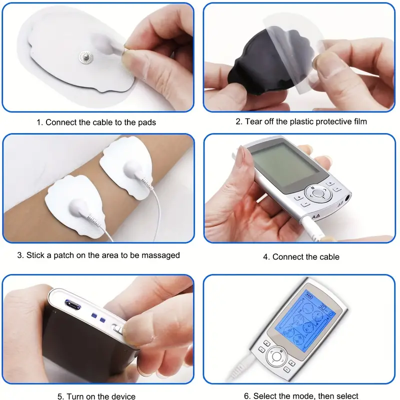Tens Unit Electronic Pulse Massager Muscle Stimulator For Pain Relief  Therapy