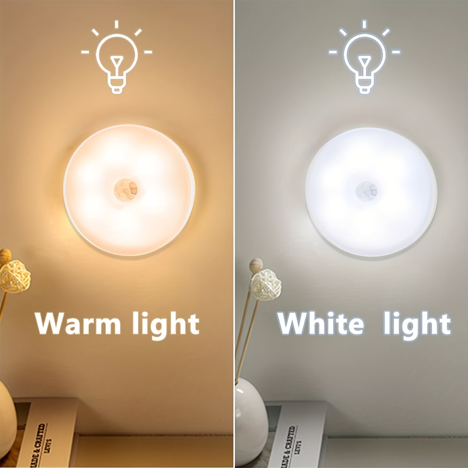 Halo Aura Lamp LED Light Sensor Control Night Light Lamps For Bedroom  Hallway