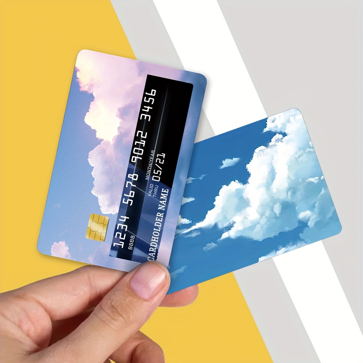 Credit Card Skin Stickers No Bubble Slim Vinyl Key, Debit Card, Bank Card, Credit Card Sticker Removable 4pcs Credit Card Decals