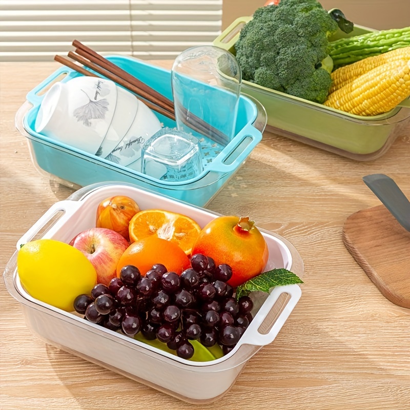 1pc Vegetable Washing Basket Household Fruit And Vegetable Basket
