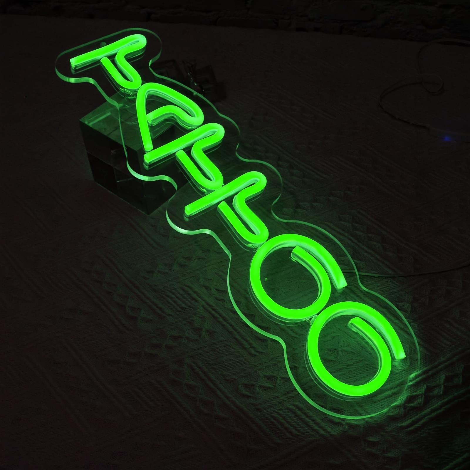 Tattoo Neon Sign Dimmable Tattoo Neon Light LED Neon Sign for Wall Decor Light Up Sign for Tattoo Salon Studio Shop Business Logo Bedroom Beer Bar