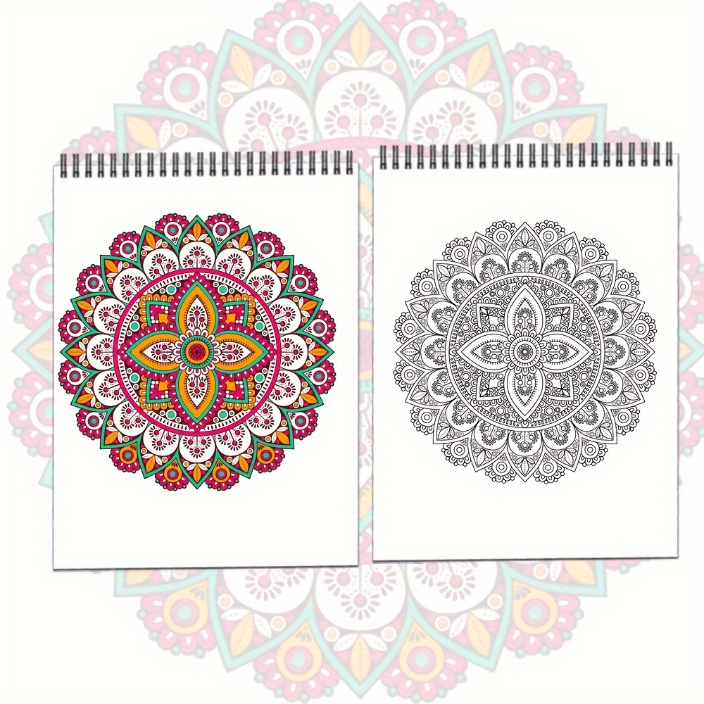 Spiral Bound Adult Coloring Book 