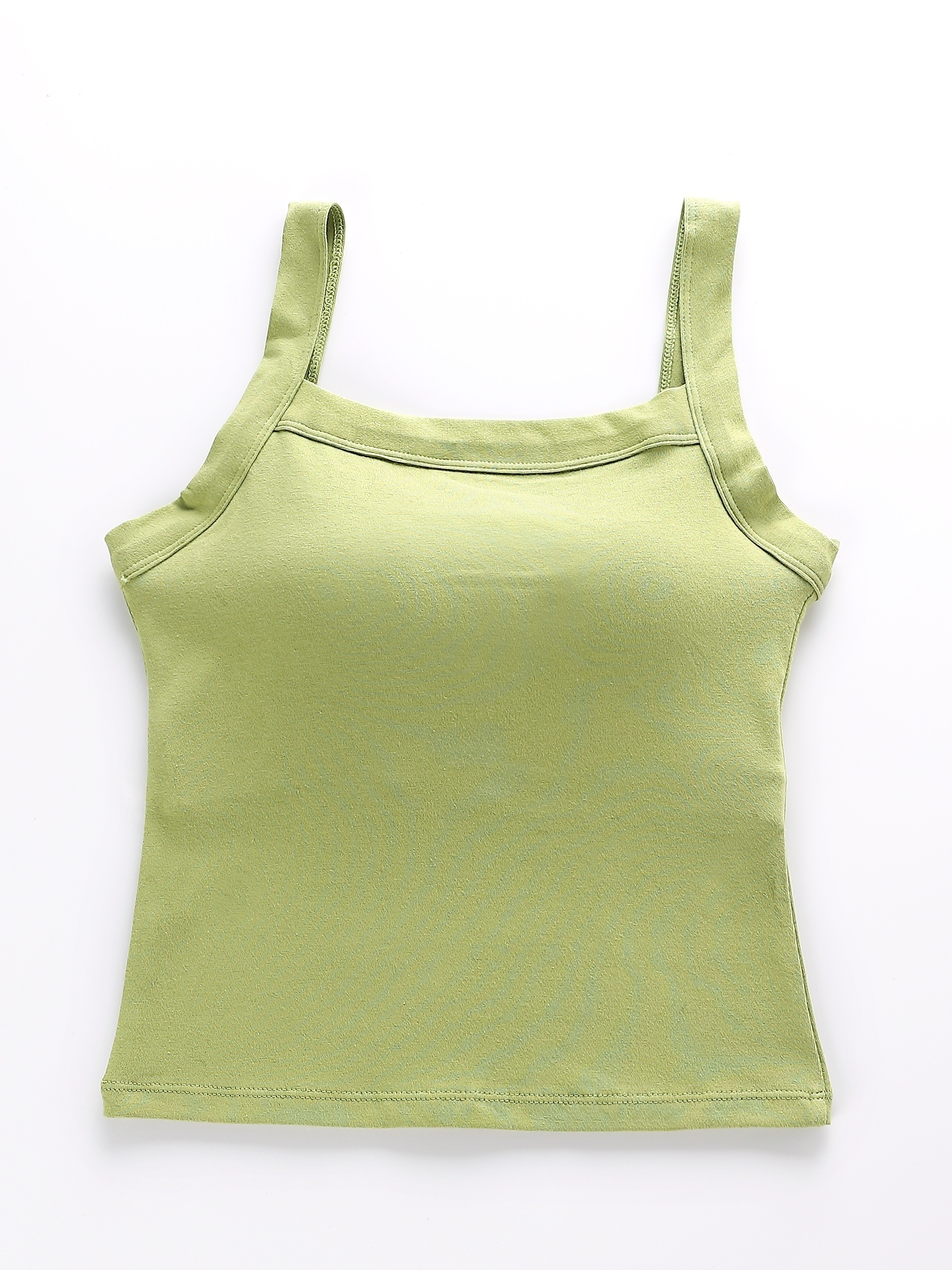Ribbed Sports Bra Top for Women: Padded Square Neck U Back Wirefree Workout  Crop Tank for Yoga Gym Fitness Forest Green at  Women's Clothing store