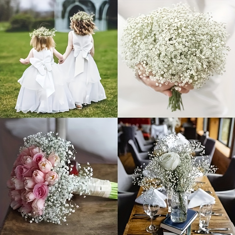 Realistic Artificial Baby's Breath Bouquet Perfect For Diy - Temu