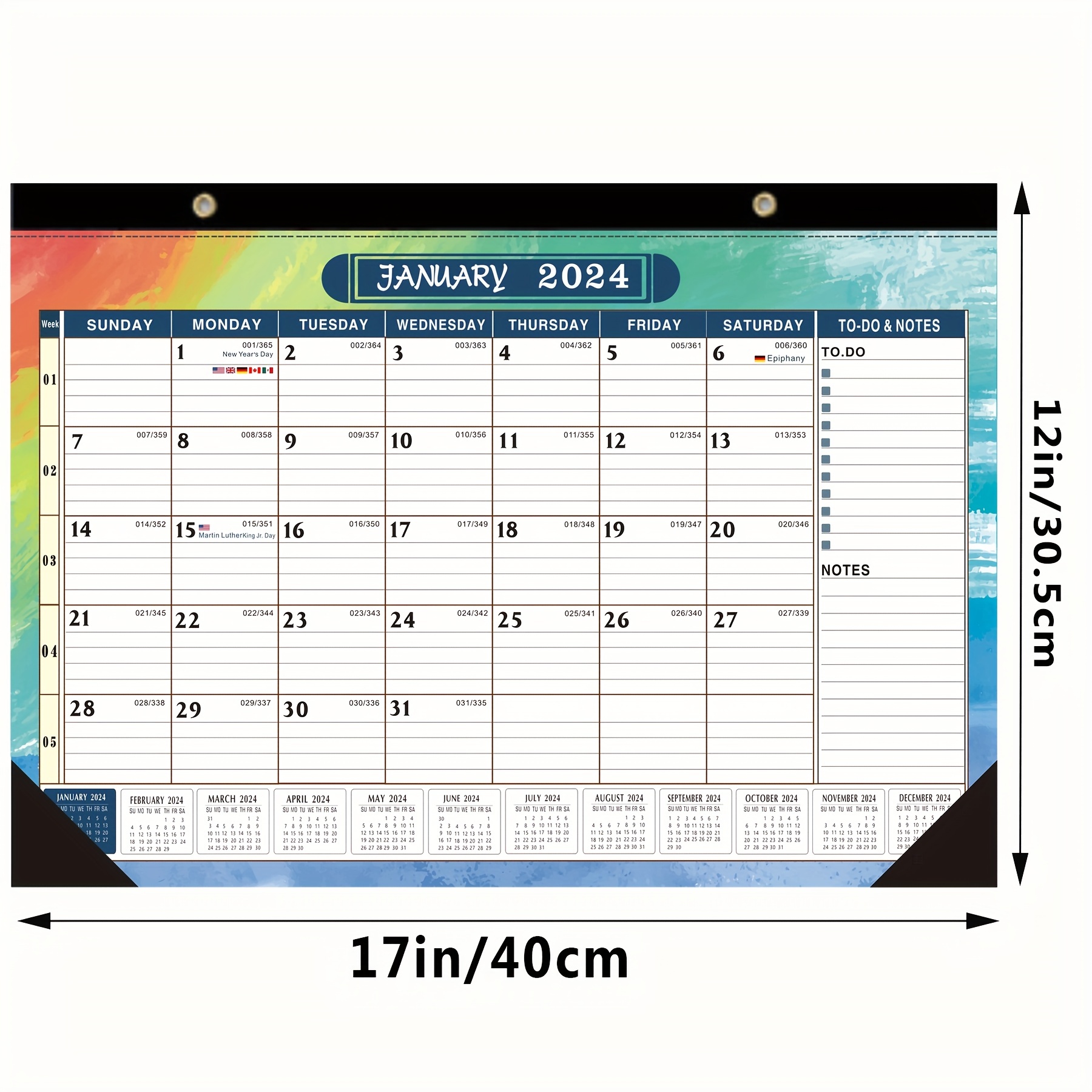 1pc 2024 2025 Calendario Magnético 18 Meses Calendario - Temu Chile