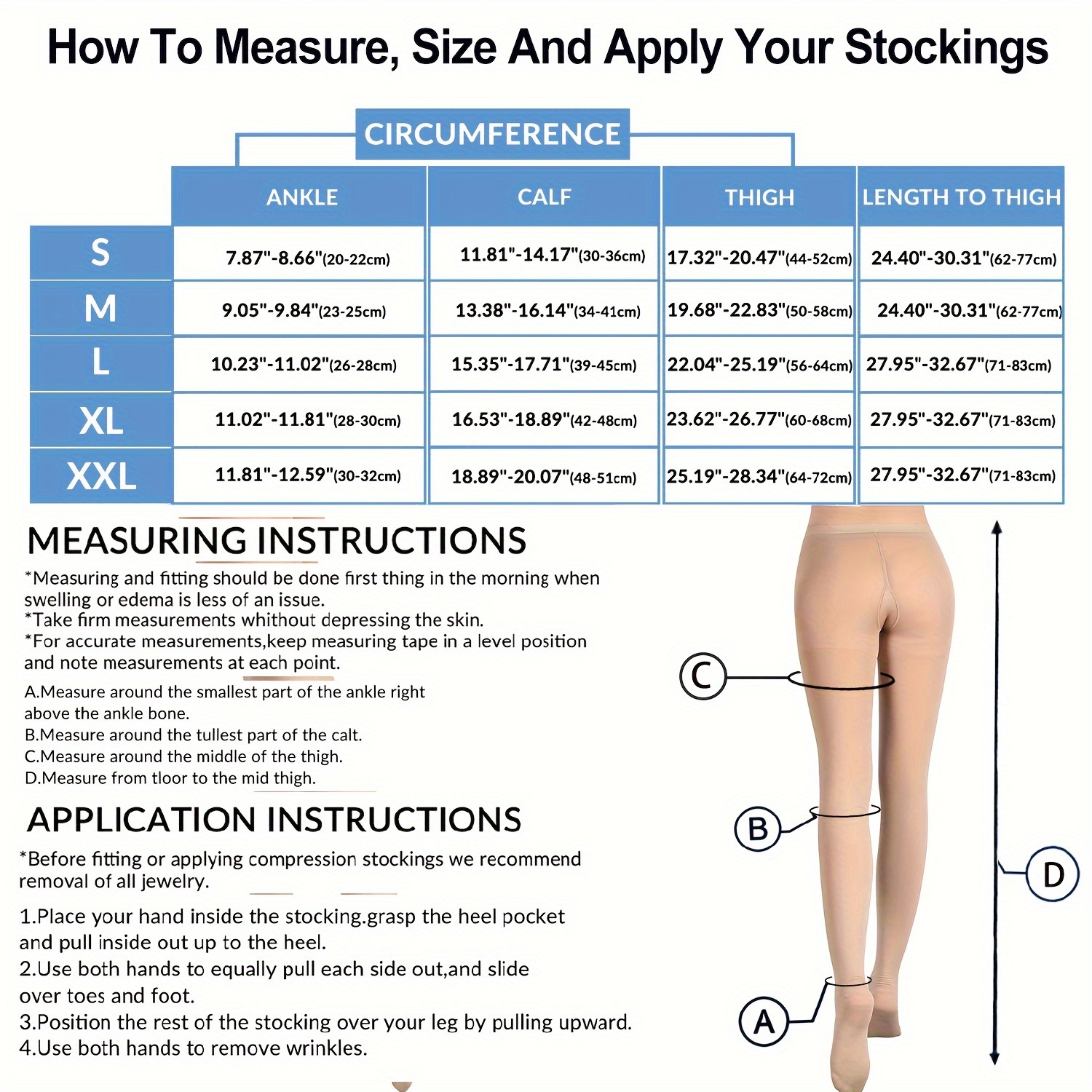 Order A Size Up 20-30mmH Compression Pantyhose