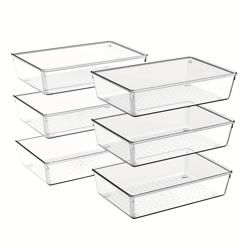 Clear Drawer Organizers Set Perfect For Makeup Bathroom And - Temu