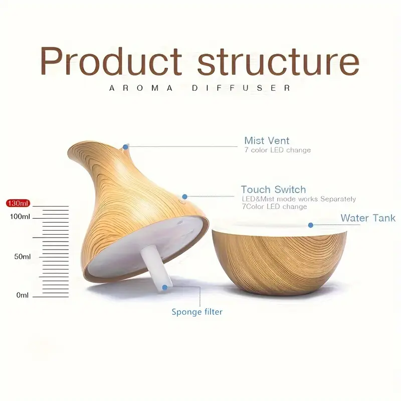 130ml vase humidifier for home decoration details 4