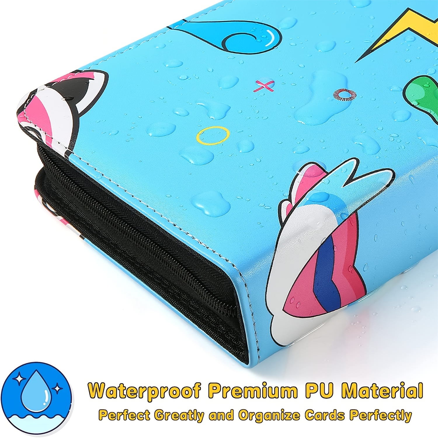 PU 9 Pocket Photo Binder Waterproof and Moisture-Proof Card Album