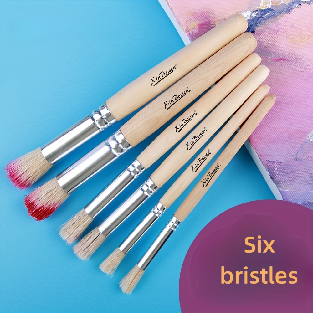6pcs Artist Paint Brushes Paint Brushes For Acrylic Painting Acrylic Paint  Brushes Paint Brush Set Face Paint Brushes Craft Paint Brushes
