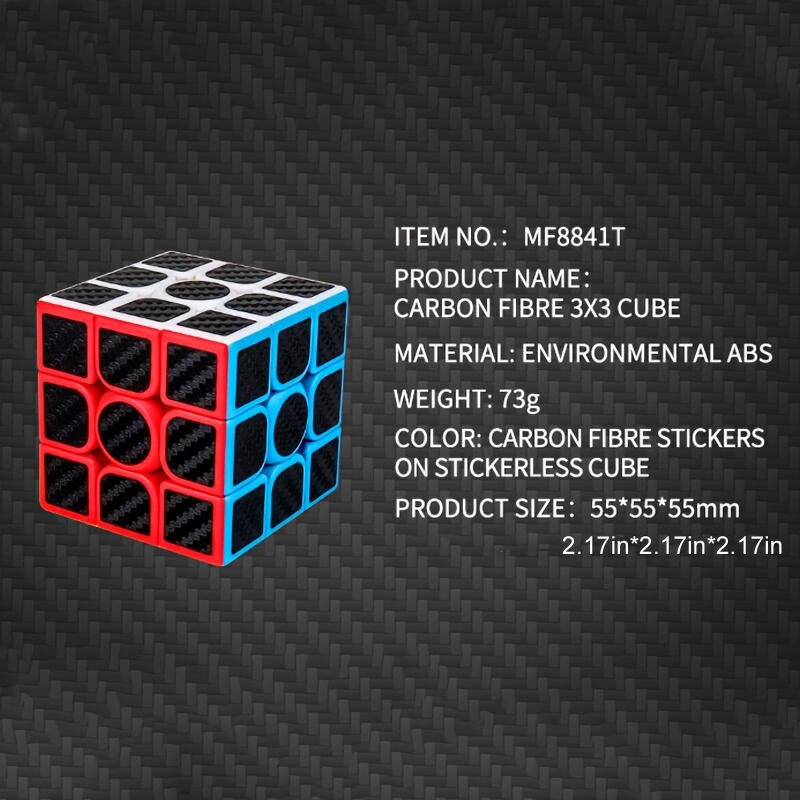 aGreatLife Speed Cube 3x3x3 Carbon Fiber Sticker: Expand Your Mind