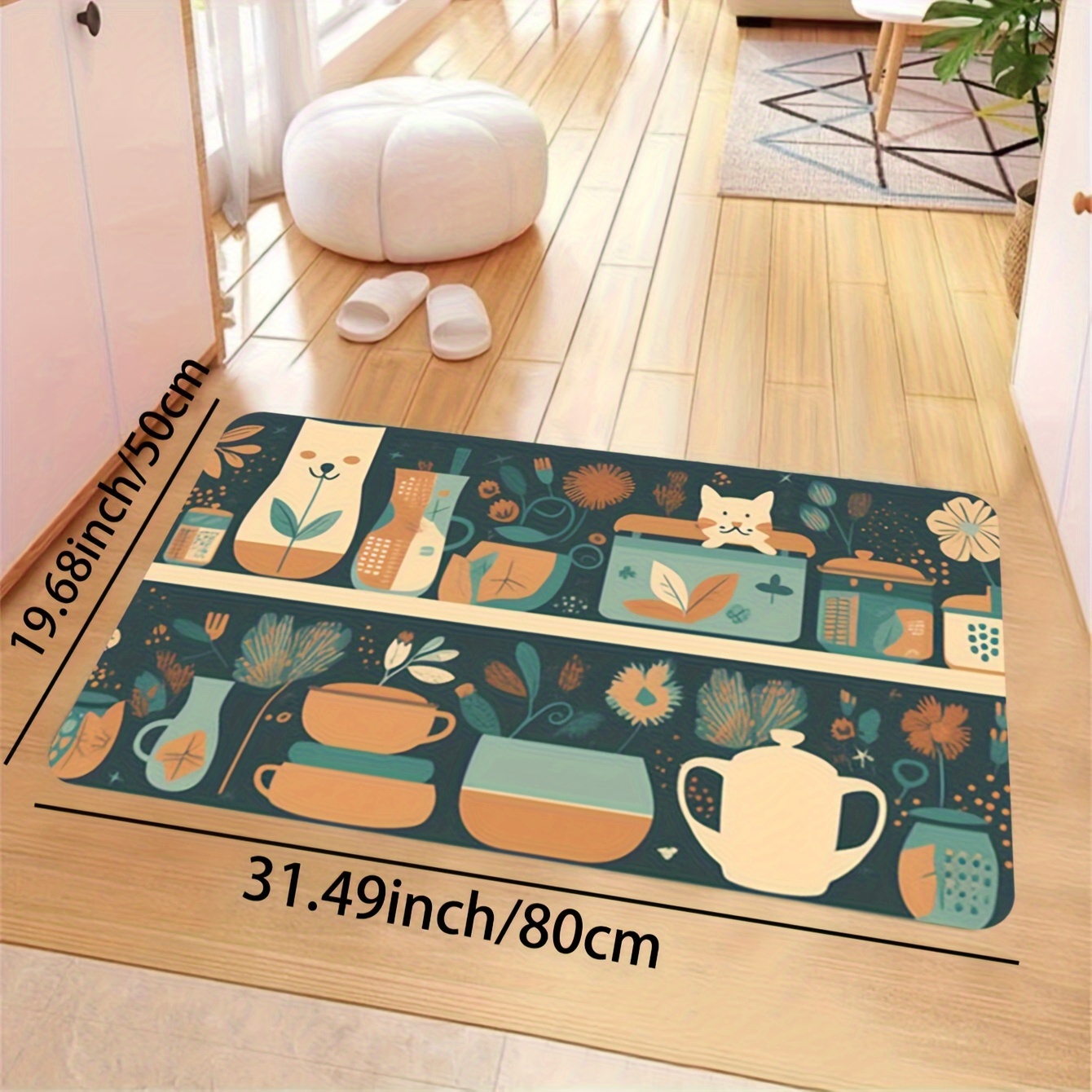 Cartoon Chef Printed Kitchen Floor Mat, Non-slip Oil-proof Floor Waterproof Kitchen  Mat, Dirt-resistant Floor Mat, For Entrance Kitchen Living Room Laundry  Bathroom Home Decor, Room Decor - Temu