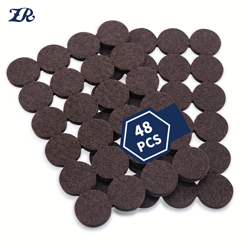 Felt Cabinet Door Bumpers-Small Felt Pads for Cabinet Doors, Cabinet  Bumpers Felt, 3/8 Diameter 200PCS, 5mm Thick Self Adhesive Brown