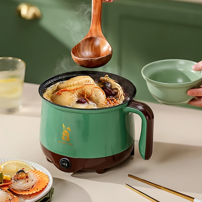 220VMultifunctional Electric Frying Pan Household Electric Cooking Pot Hot Pot  Small Cooking and Frying Integrated Pot Non-stick