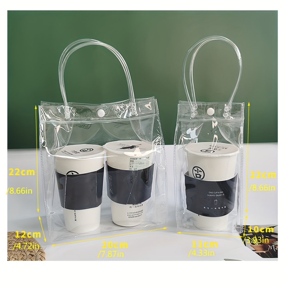 36 bolsas de regalo de plástico transparente con asa, reutilizables, de  plástico de PVC, bolsas transparentes para regalos, bolsas transparentes  para