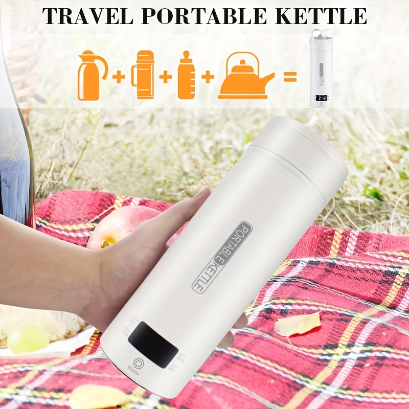 Travel Electric Kettle, 350ml Small Portable Kettle for Travel with Temp  Presets Water Boiler with Keep Warm Function, Fast Boil 