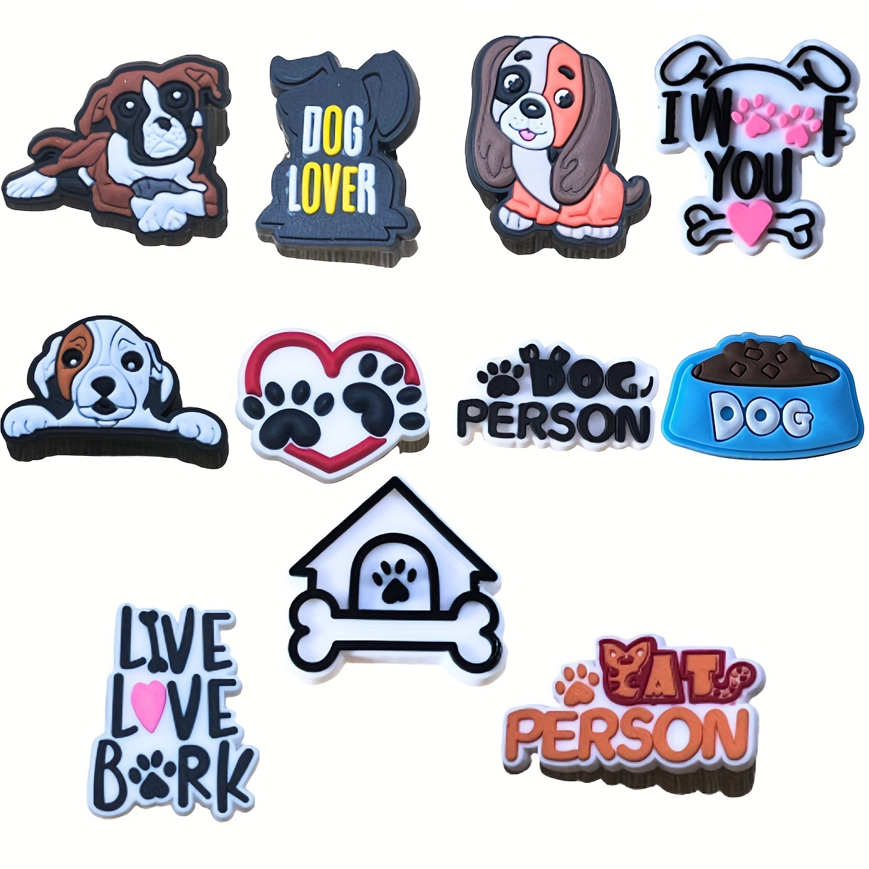 Dog Series Cartoon Shoe Charms Clogs Sandal Decoration Diy Temu