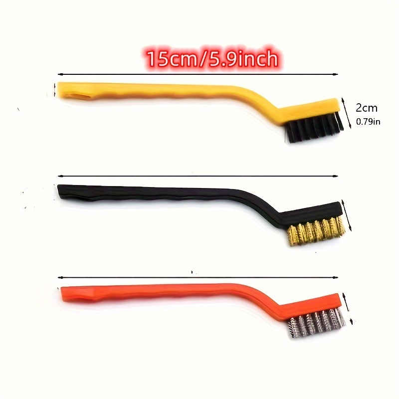 3pcs Gas Stove Cleaning Brush Kitchen Supplies, Range Hood, Cooktop  Cleaning Tool, Steel Wire Small Brush