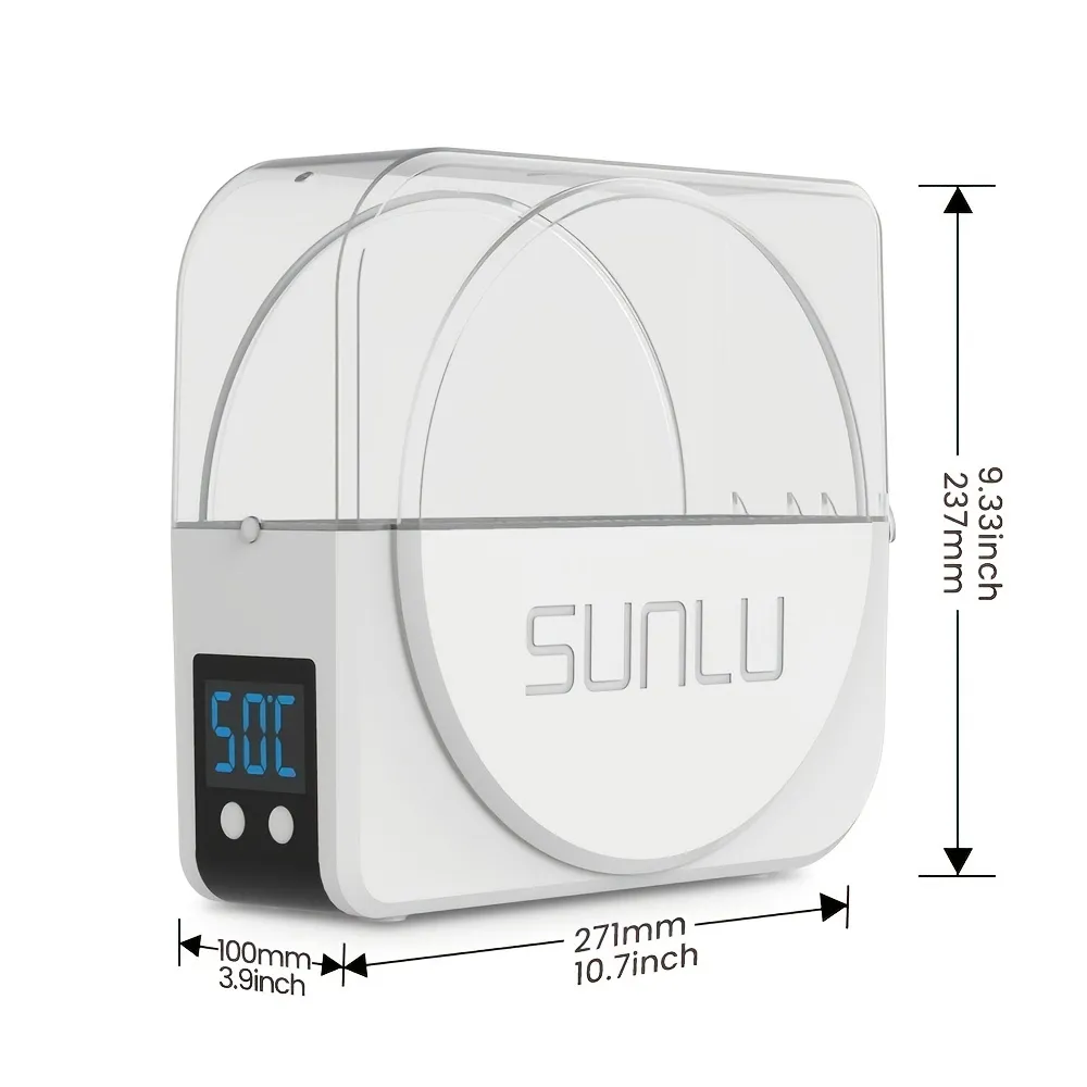 SUNLU フィラメント ドライヤー ボックス ファン付き 3D プリンター フィラメント用、3D プリント中にフィラメントを乾燥に保つ、S1  Plus、ホワイト Temu Japan