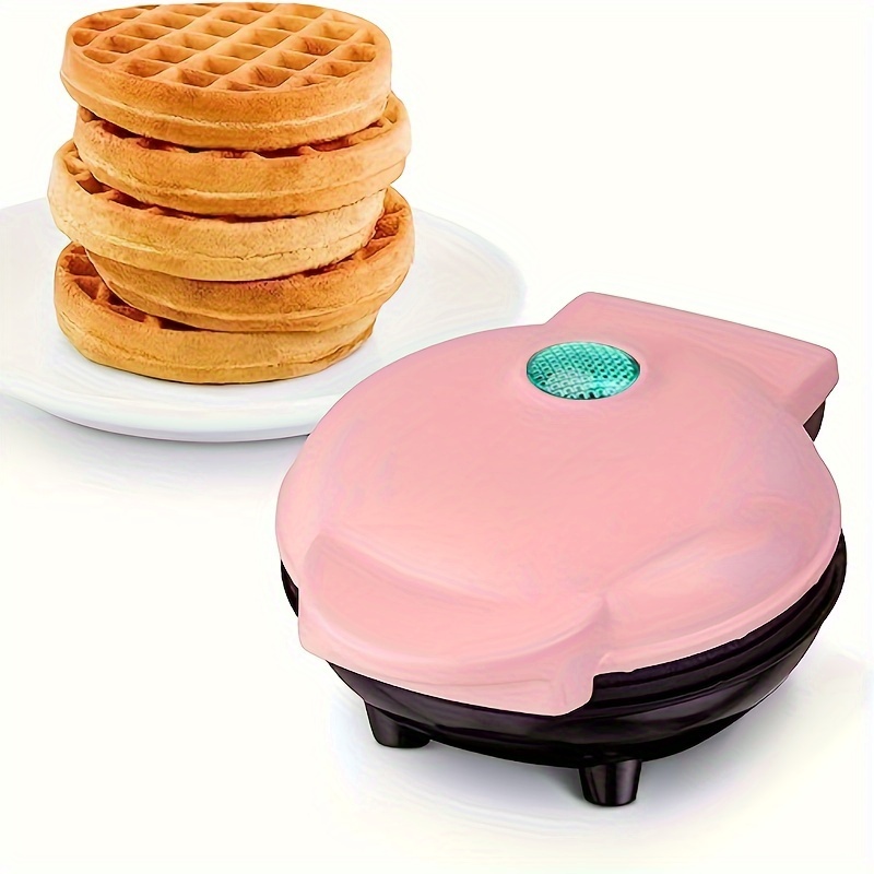 DASH Mini Maker for Individual Waffles, Hash Browns, Keto Chaffles with  Easy to Clean, Non-Stick Surfaces, 4 Inch, Pink