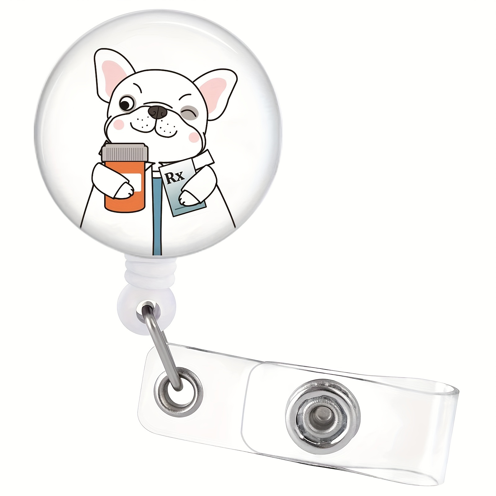 Cheap Cute Medicine Cartoon Reel Clip Retractable Badge Reel Badge Holder  Nurse Doctor Name Card Holder