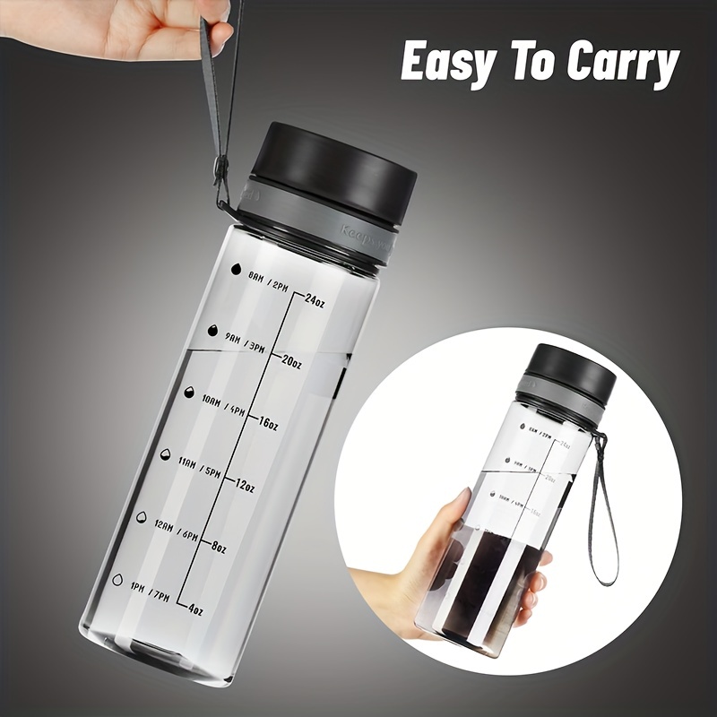 Large Clear Plastic Water Bottles Motivational Sports Water - Temu