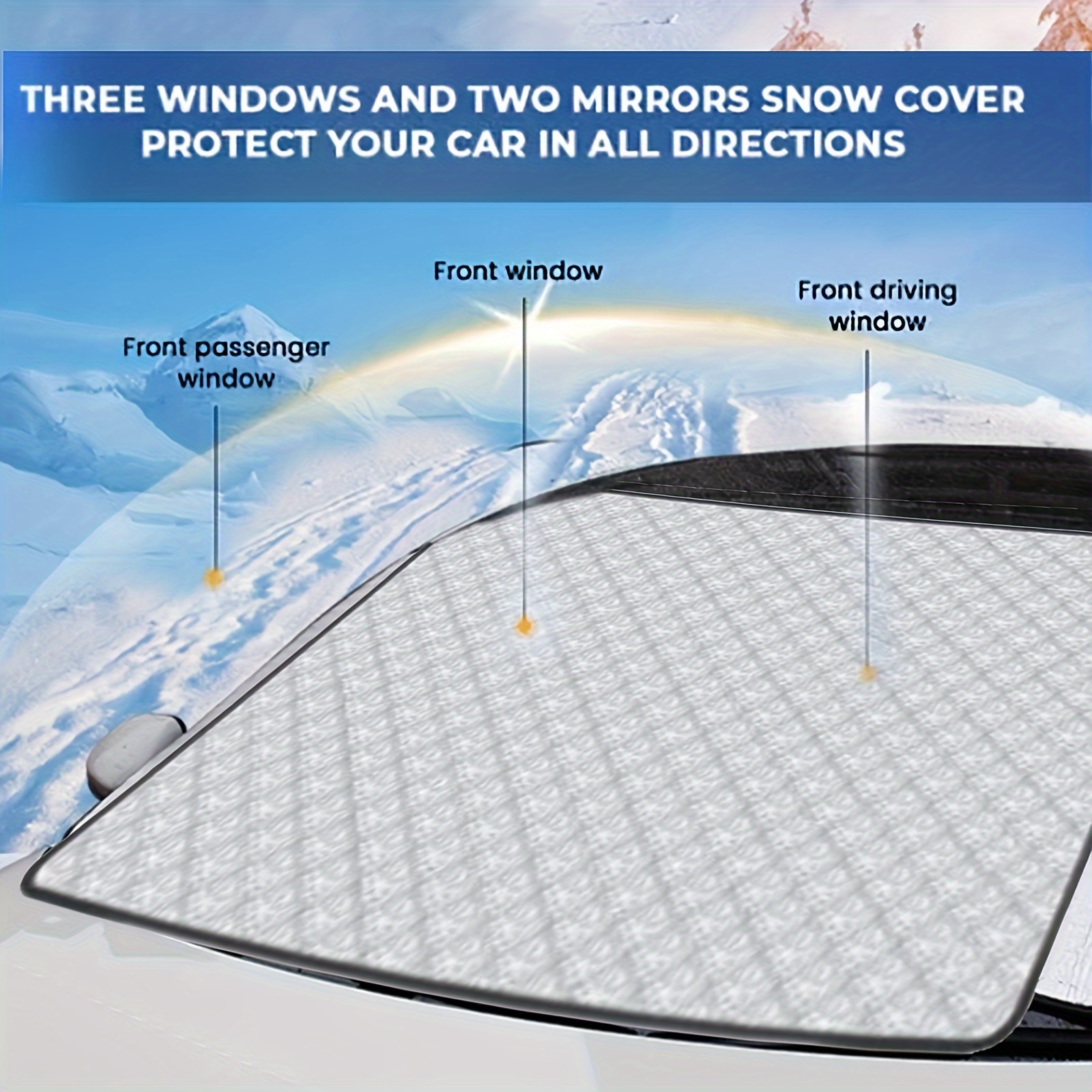 Car Cover Window Protection Frost Cover Windshield Winter Protection Window Cover  Winter Cover Front Window Ice Protection Snow Protection Window