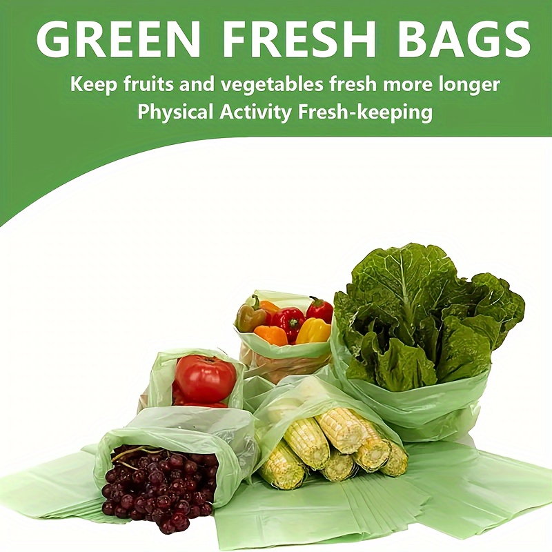 Bolsa de plástico de 12 x 20 pulgadas en rollo para almacenamiento de  alimentos, bolsa de plástico transparente para frutas, verduras, pan,  bolsas de