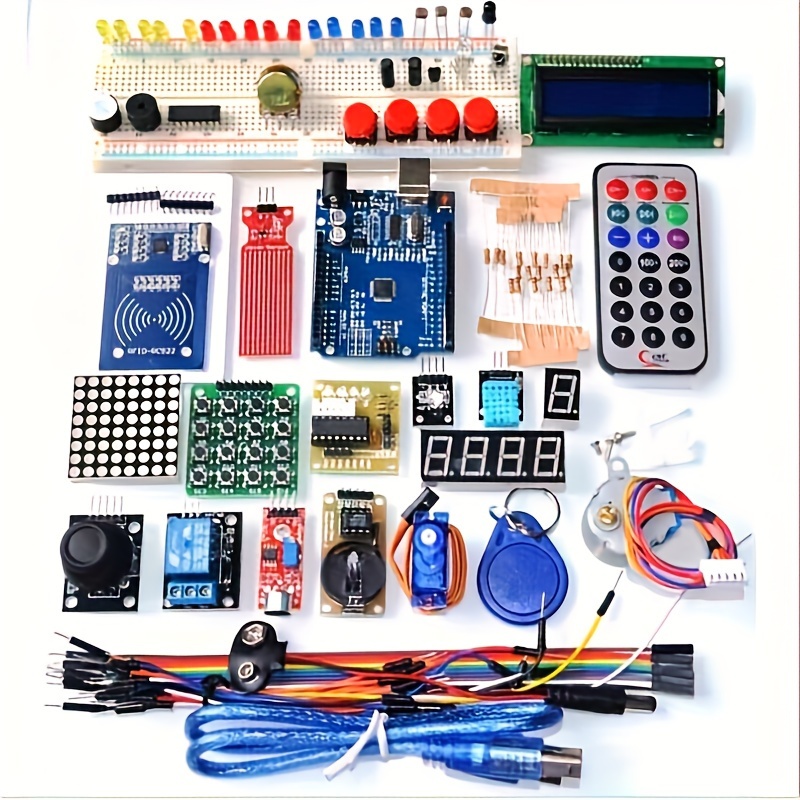 Basic Electronics Starter Kit Beginner's proto kit sensors components