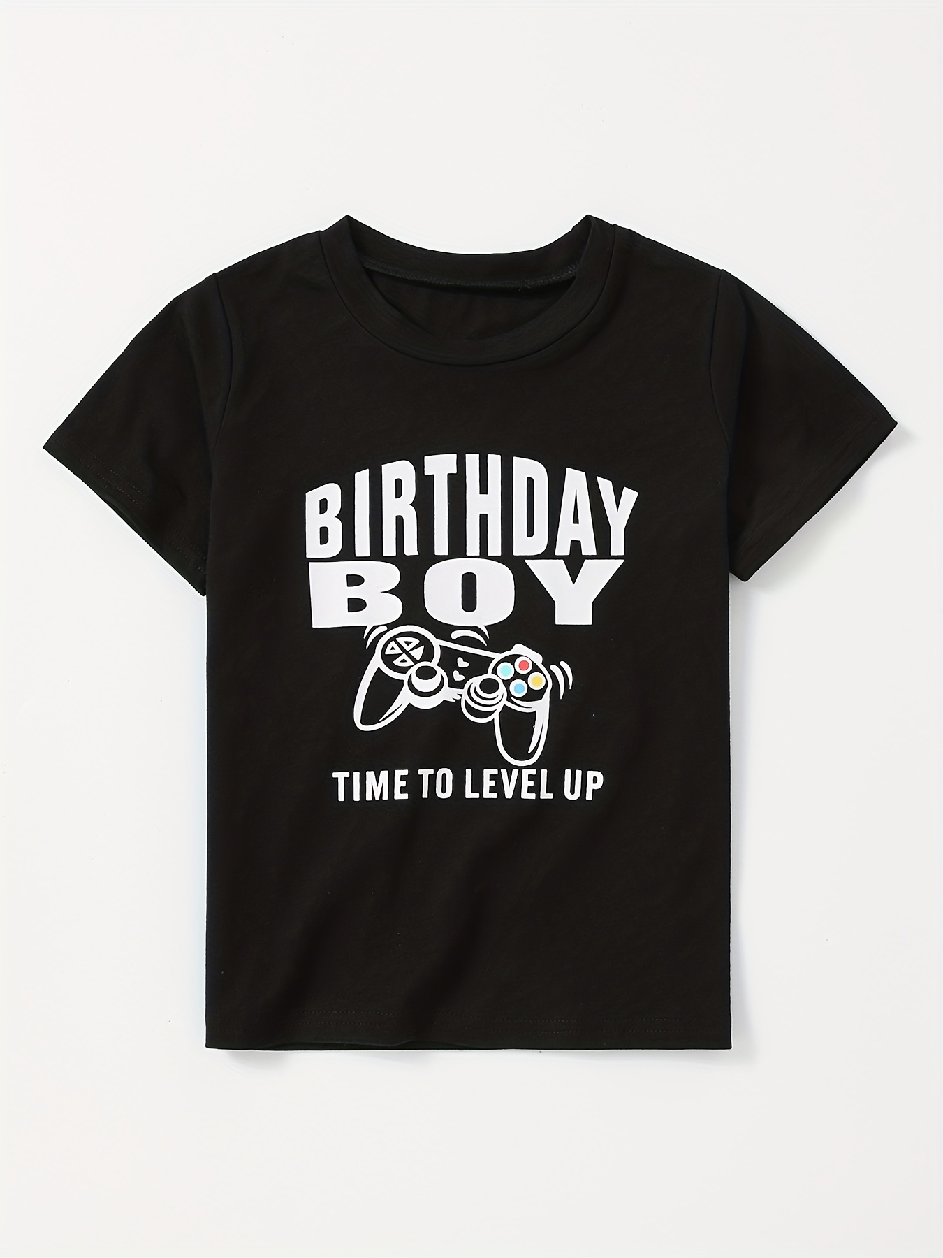 Boys Short Sleeve Level Up Graphic Tee