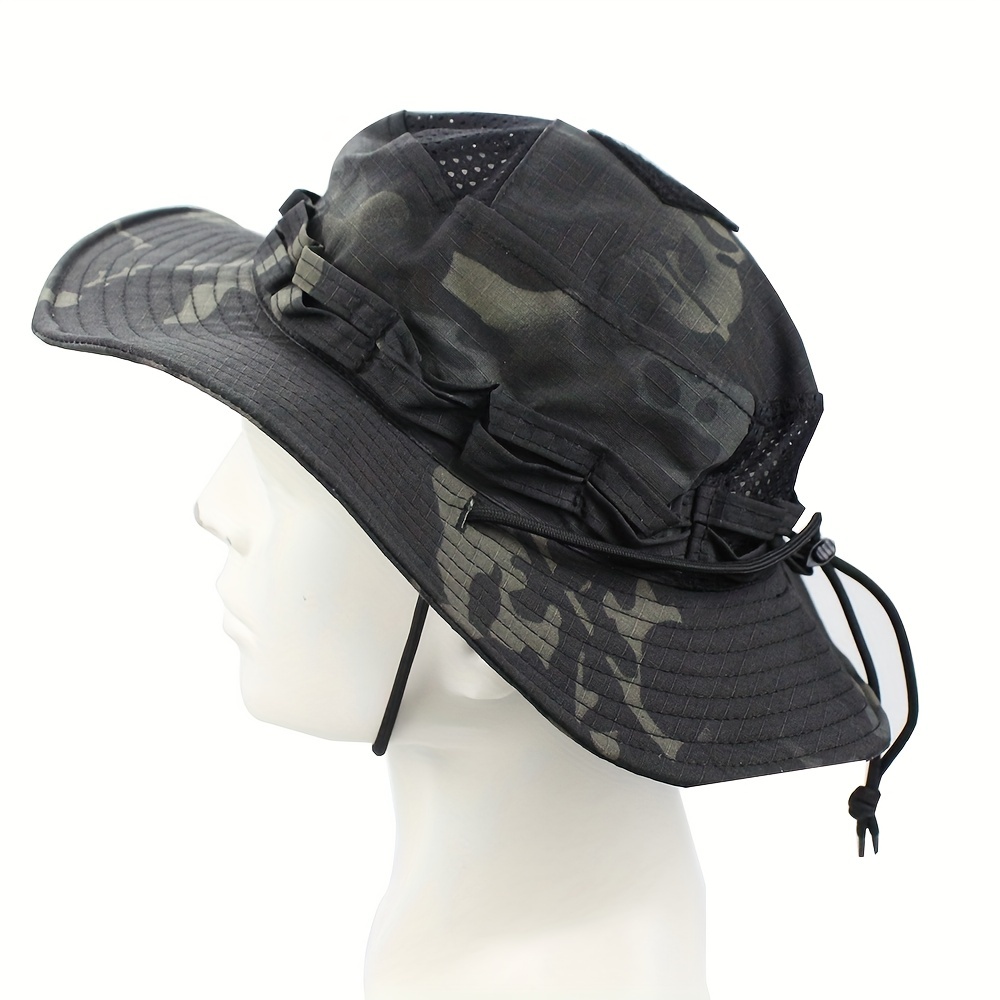 Bucket Hat | Aqua Blackout Military Camo
