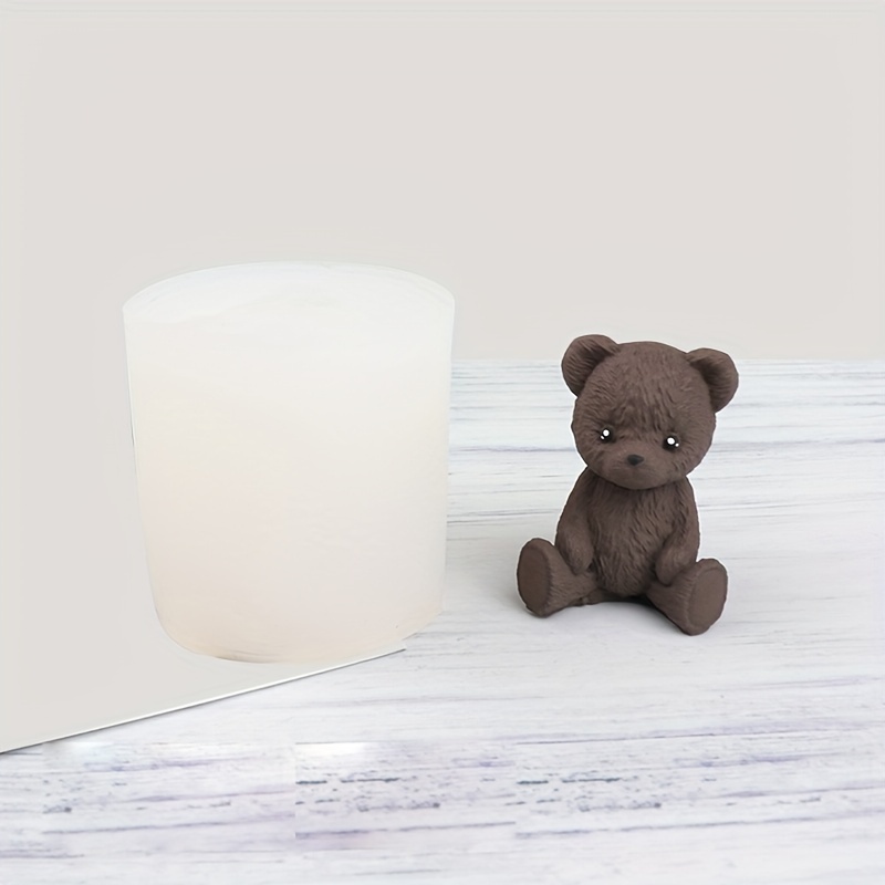 3D Bear Candle Silicone Mold-cute Honey Jar Bear Mold-teddy 