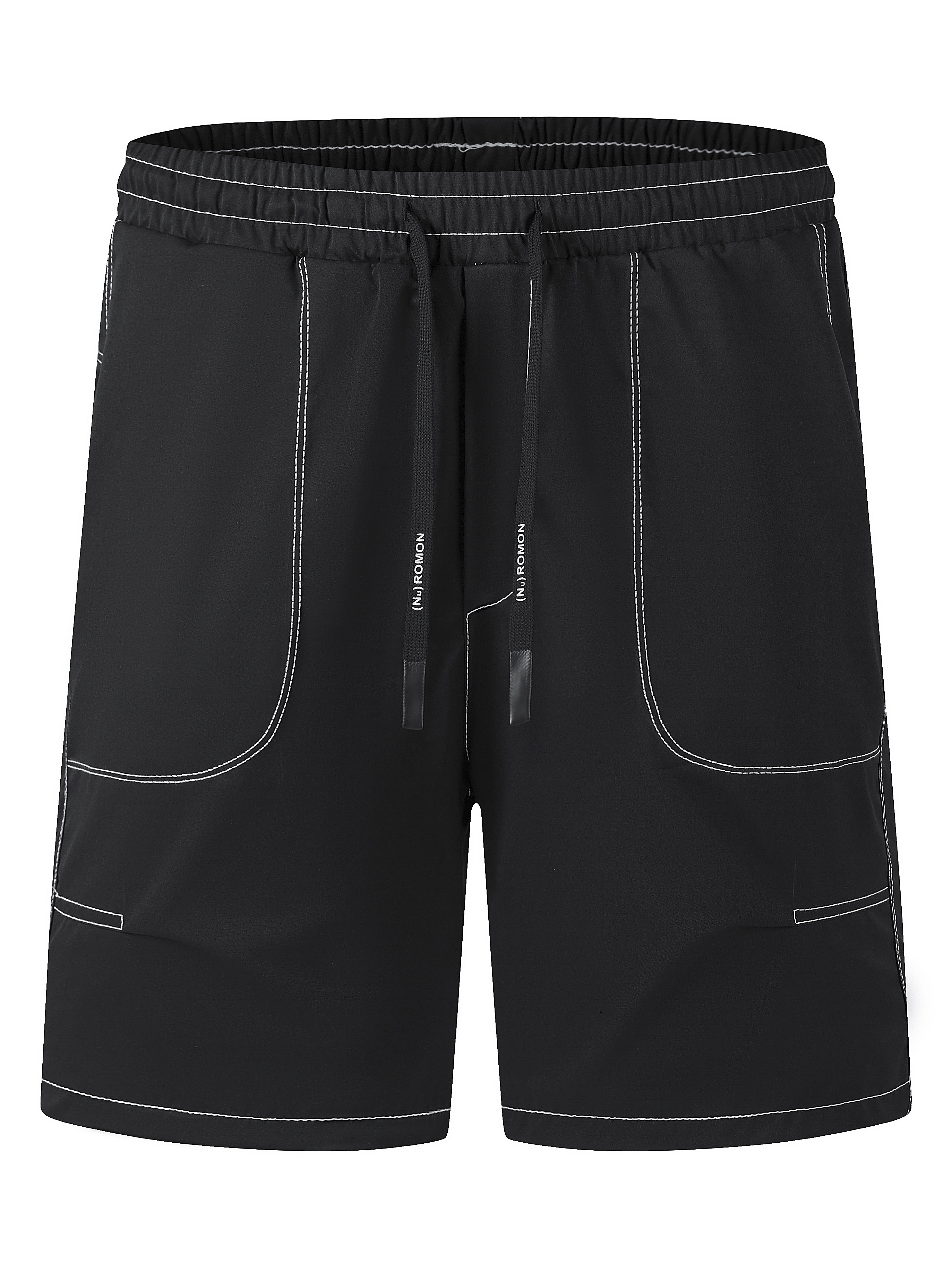 Men's Waterproof Reflective Sport Shorts With Zipper Pocket - Temu