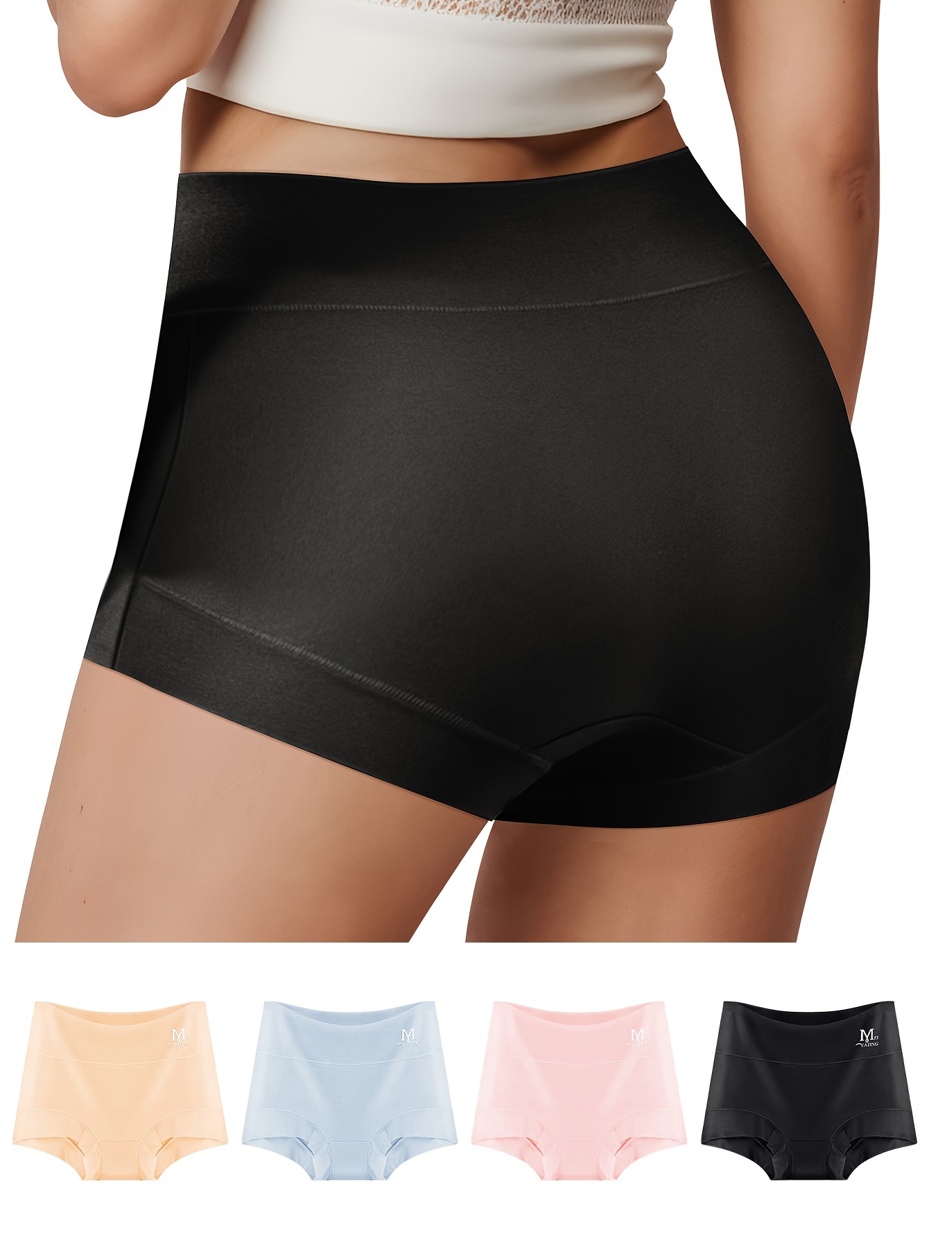 Boy Shorts for Women | Long Panty | Boxer for Girls (Pack of 4) Plus Size