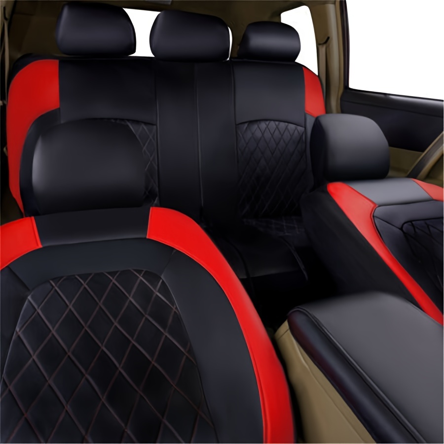 Autositzbezüge Set | Sitzbezüge Leder für Mercedes-benz AMG GT Coupe | PU  Leder Sitzschoner | Universal Leder Seasons Protectors VerschleißFest