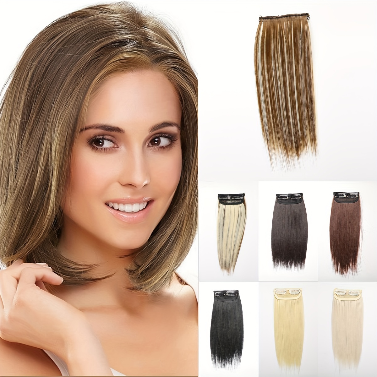 Synthetic Clip-In Extensions For THINNING Hair