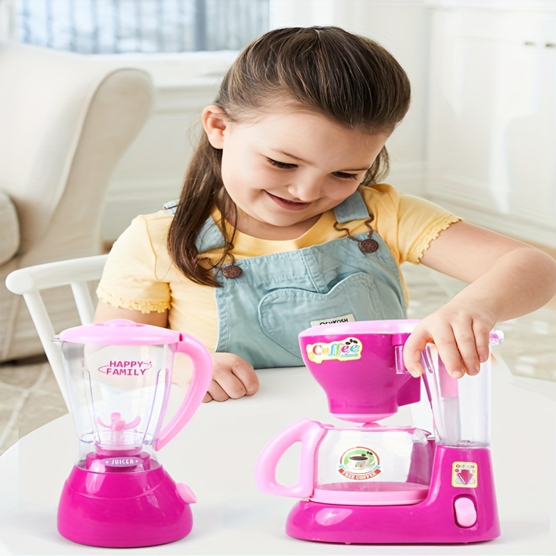 Misco Toys Kids Coffee Maker Pretend Playset Appliance, Children Educational Early Learning Play Toys, Real Life Sounds and Lights, Great Gift Ages