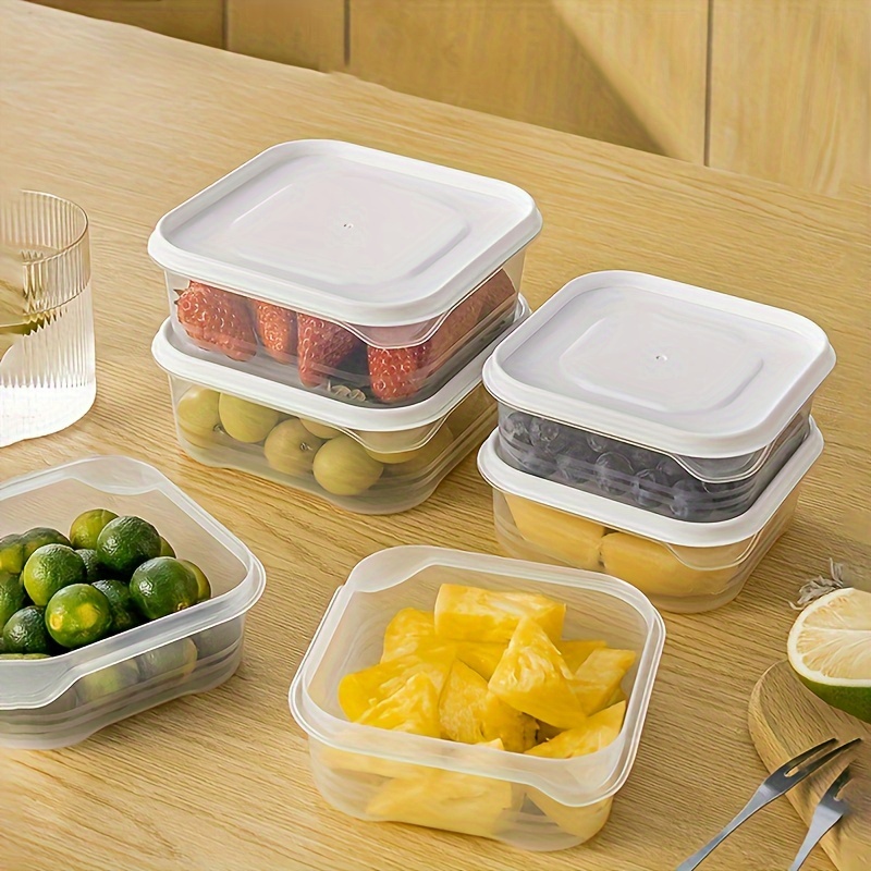 Lunch Boxes, Transparent Refrigerator Storage Boxes, Fresh-keeping Box For  Fruits, Vegetables, Meat, Eggs, Ginger, Garlic, Microwave Safe And  Dishwasher Safe, Kitchen Utensil For Organized Food Storage, Kitchen  Supplies - Temu