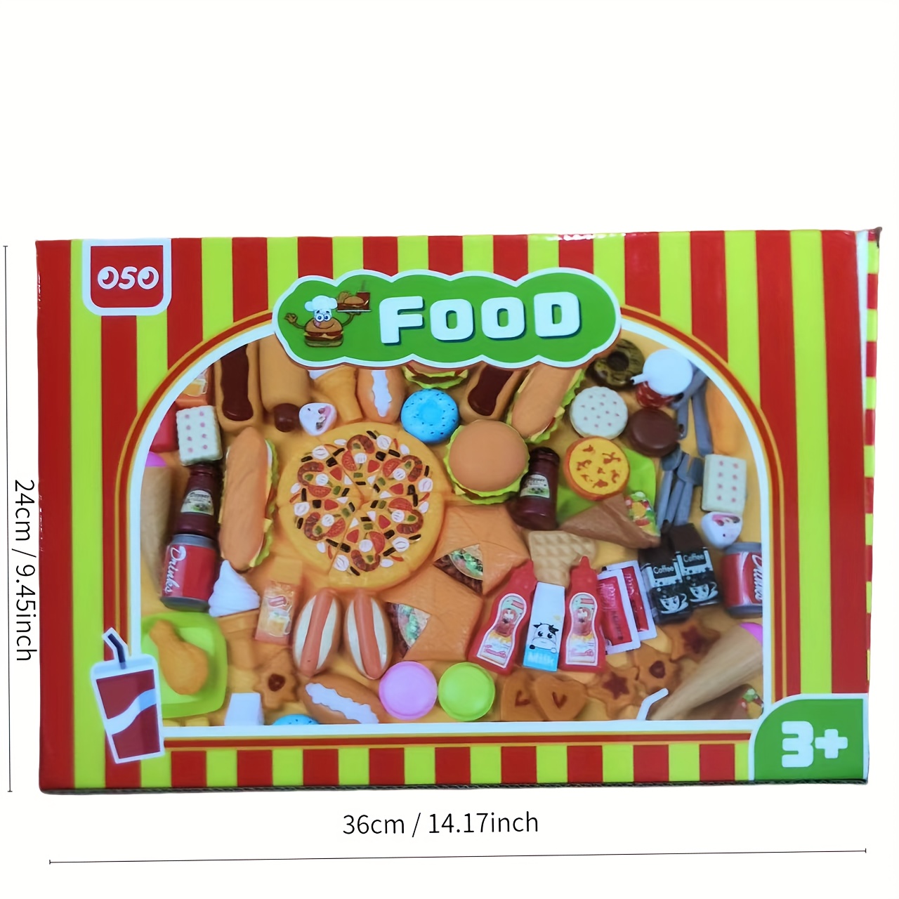 63 Piece Play Food Set